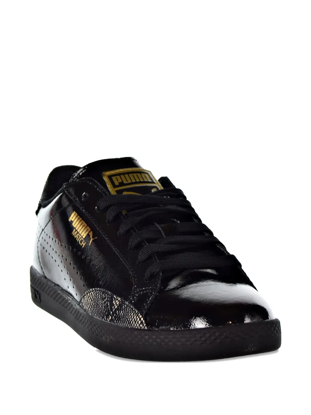 PUMA Match Lo patent leather sneakers Black