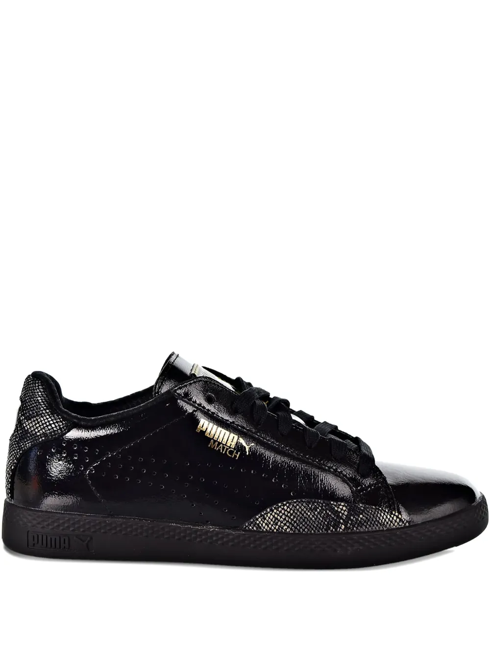 PUMA Match Lo patent leather sneakers Black
