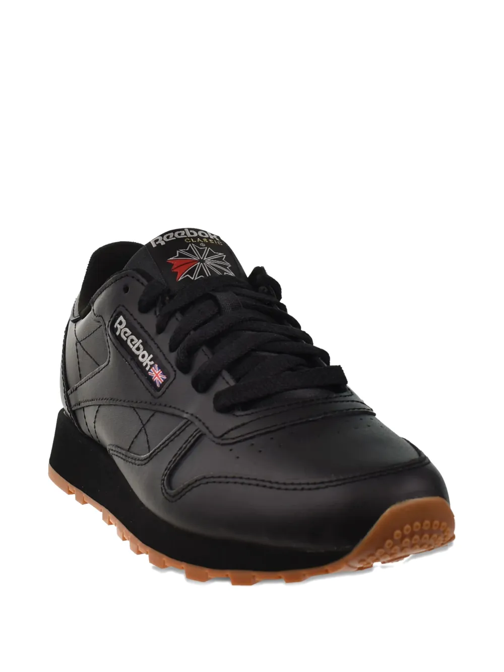 Reebok Classic leather low-top sneakers Black