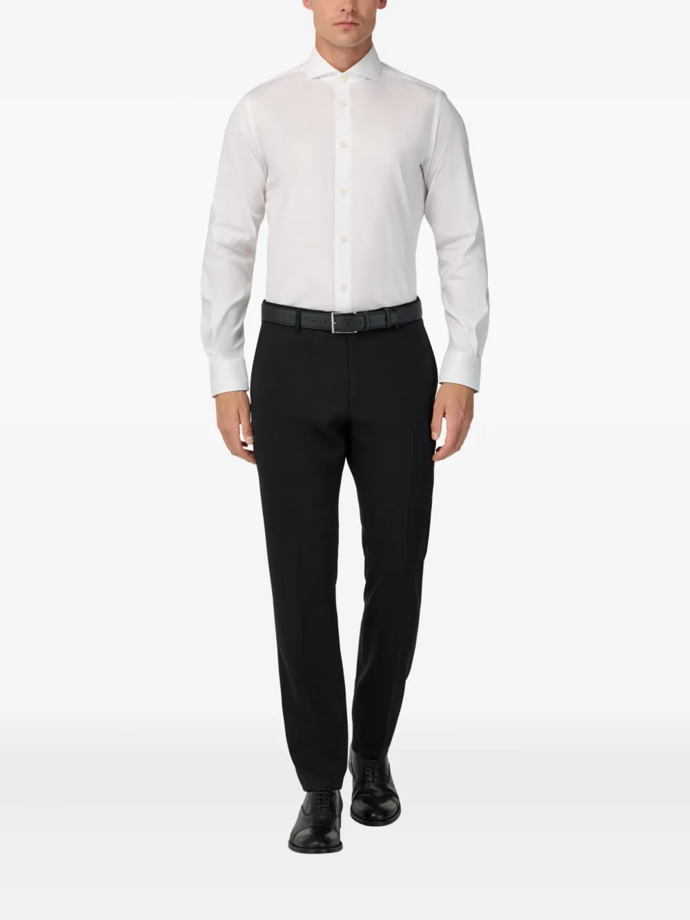 Boggi Milano naples-collar shirt - Wit
