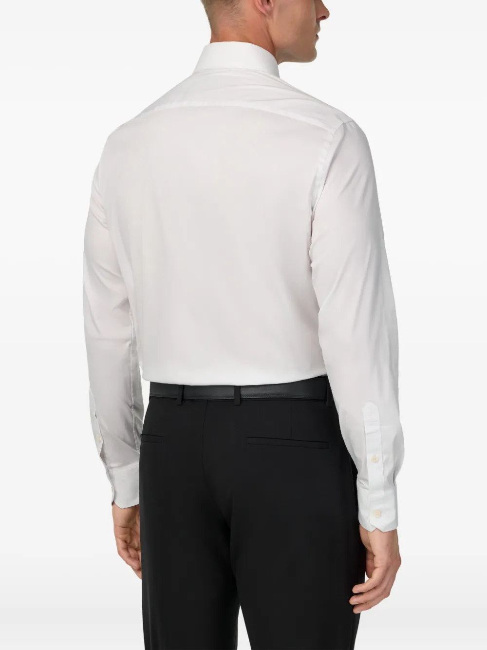 Boggi Milano Overhemd met Napels-kraag Wit