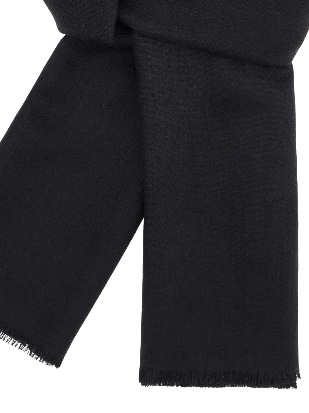 Boggi Milano wool-silk scarf - Zwart