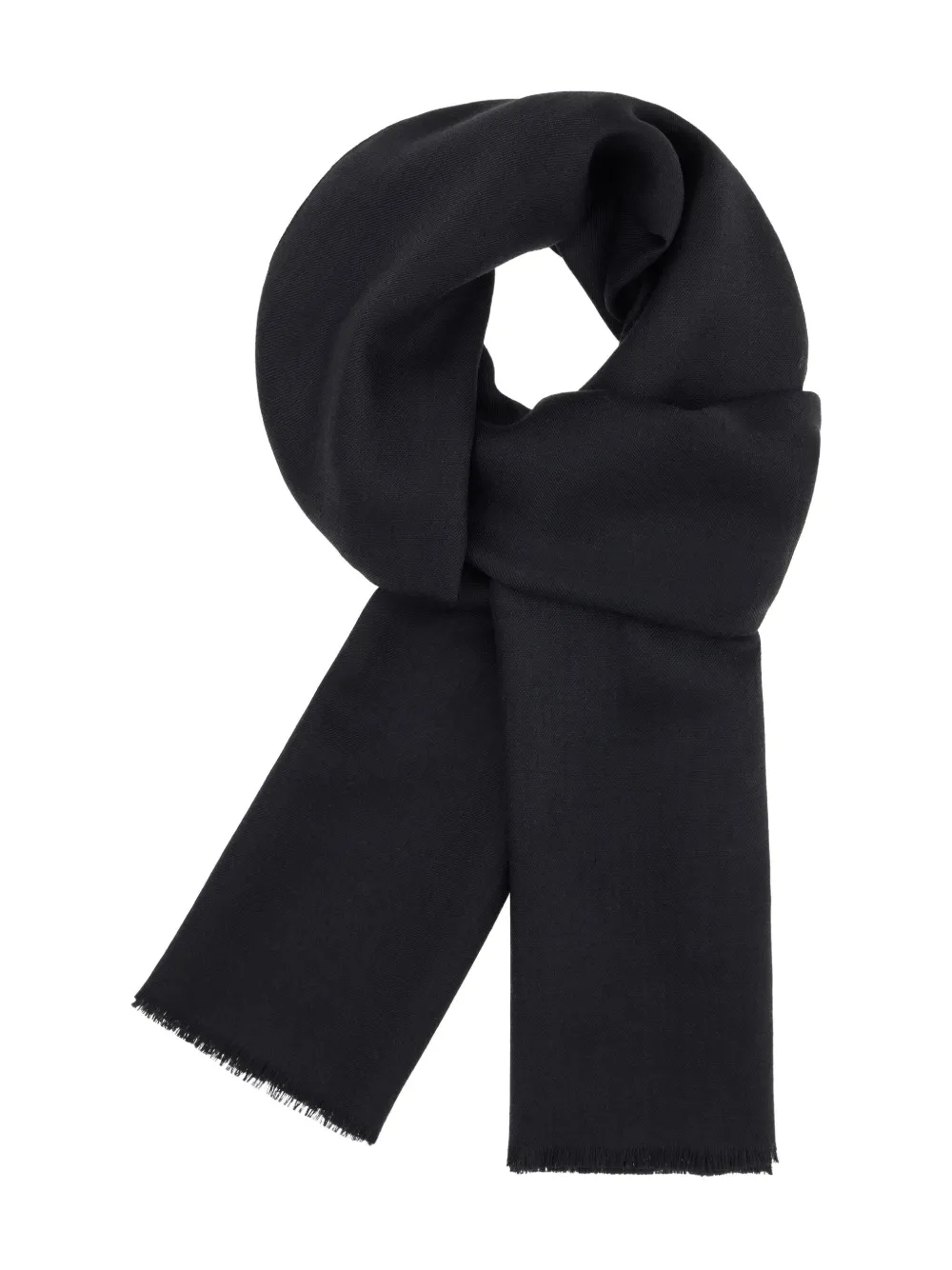 Boggi Milano wool-silk scarf | Black | Image 1