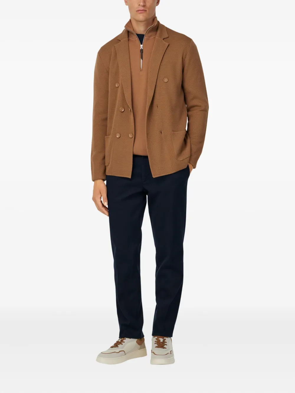 Boggi Milano double-breasted knit jacket | Lightweight Jackets | Image 2