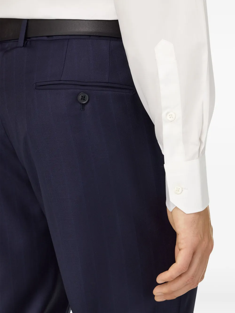 Boggi Milano Overhemd met gespreide kraag Wit