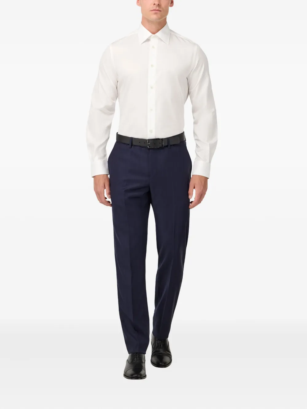 Boggi Milano spread-collar shirt - Wit