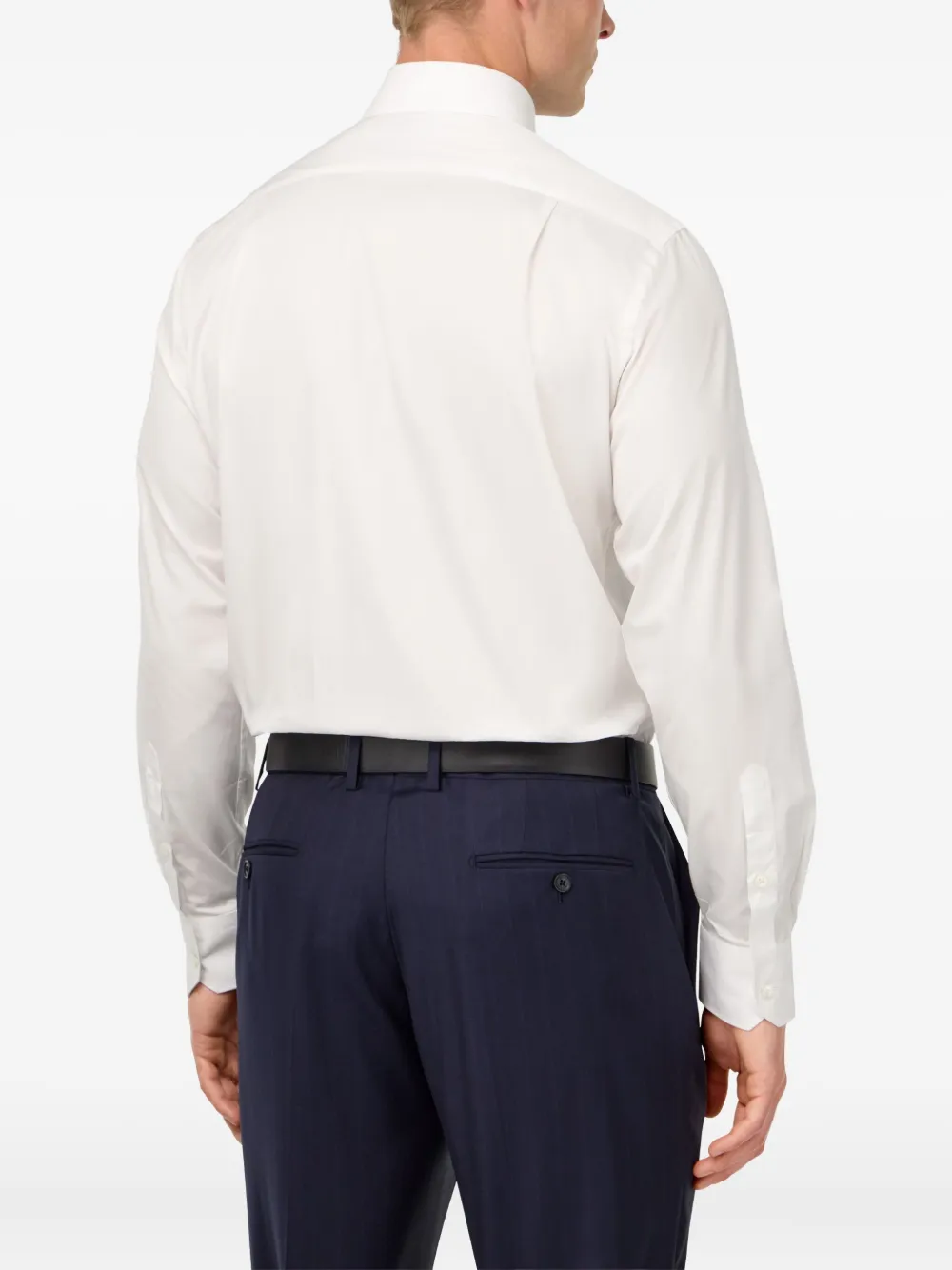 Boggi Milano Overhemd met gespreide kraag Wit