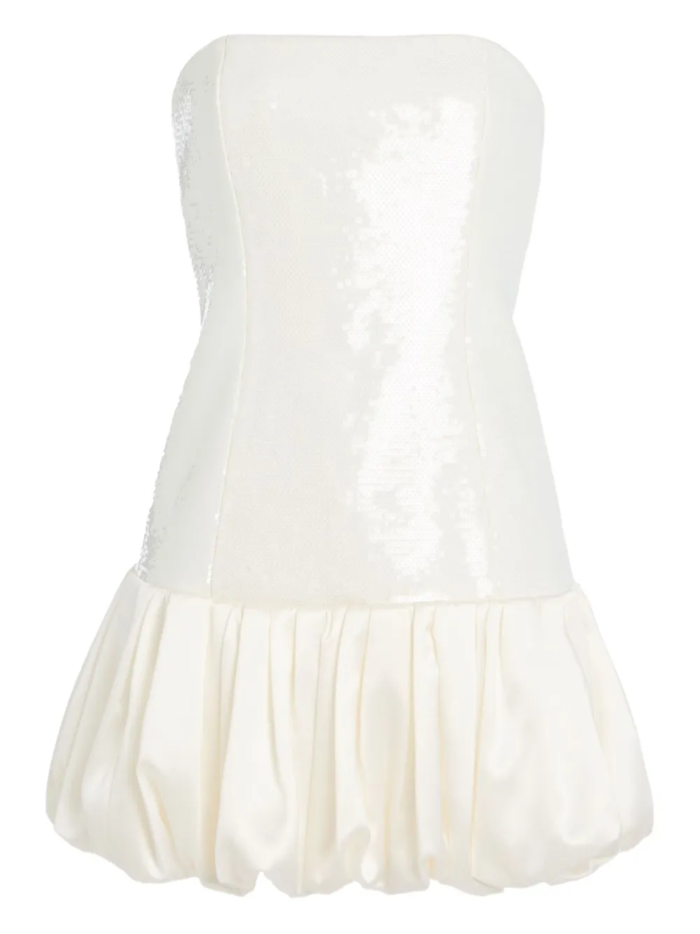 Retroféte Anika Sequin-embellished Mini Dress In Neutral