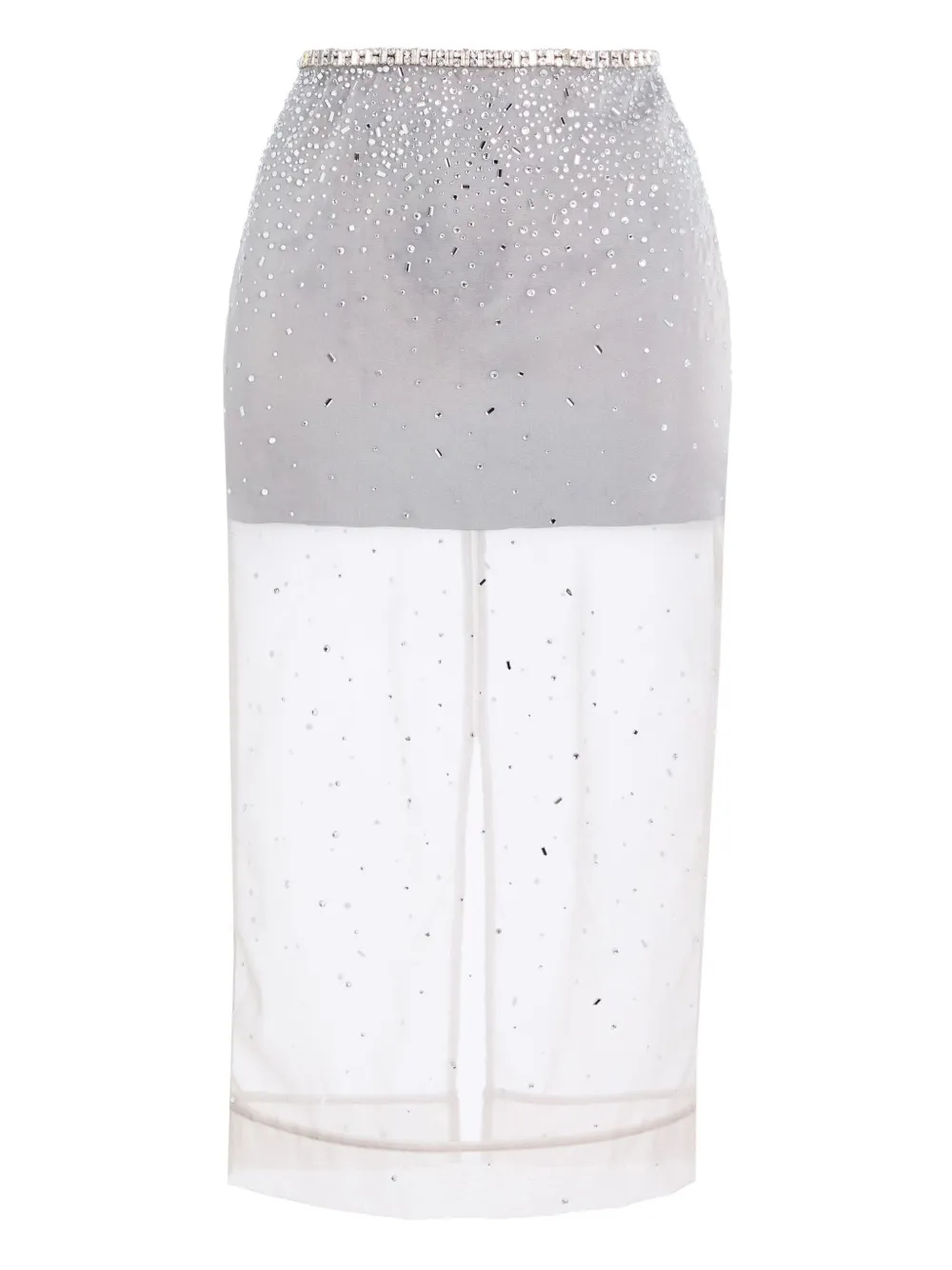 Retrofete Pari embellished midi skirt | Grey | Image 1