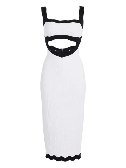 Retrofete Wynra cut-out ribbed midi dress
