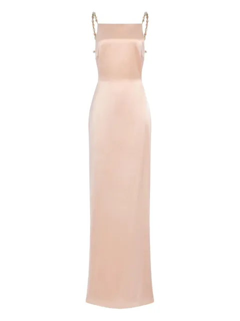 Retrofete Evita bead-embellished open-back maxi dress
