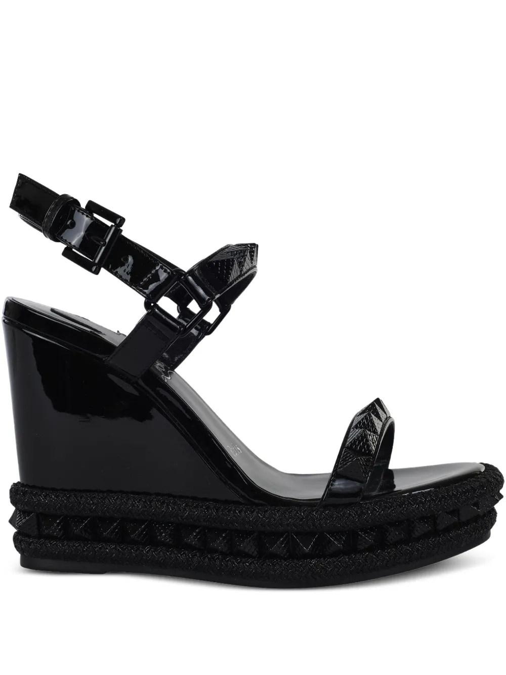 Christian Louboutin 110mm Pyraclou sandals | Black | Image 1