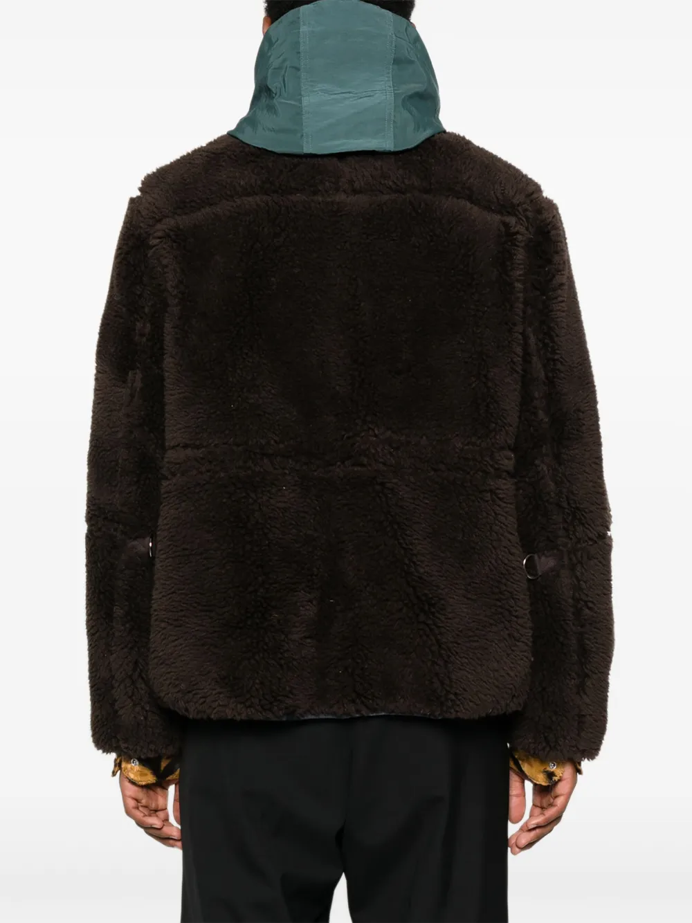 sacai Jack met vlakken Bruin