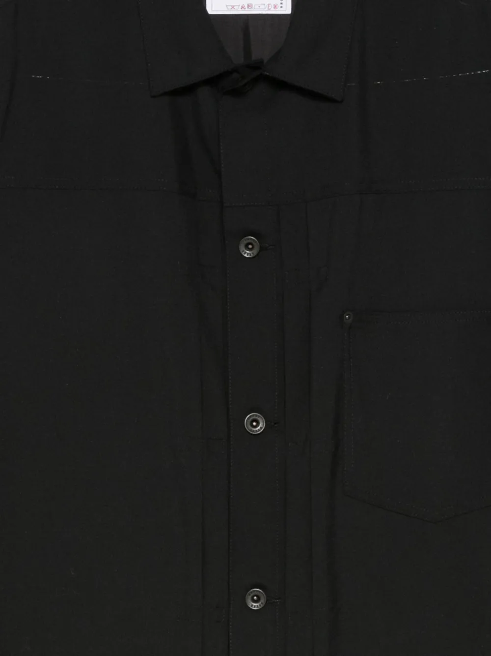 Sacai Button-fastening Shirt Jacket In Animal Print
