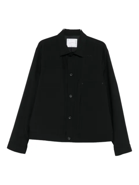 sacai button-fastening shirt jacket