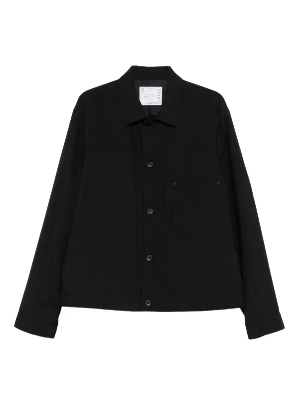 sacaiシャツ ブラック(定価62700円) sacai: ブラウン マテラッセツイル シャツ | SSENSE 日本