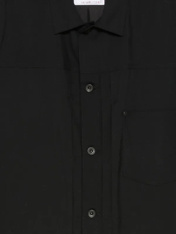 Sacai シャツジャケット | ブラック | FARFETCH JP