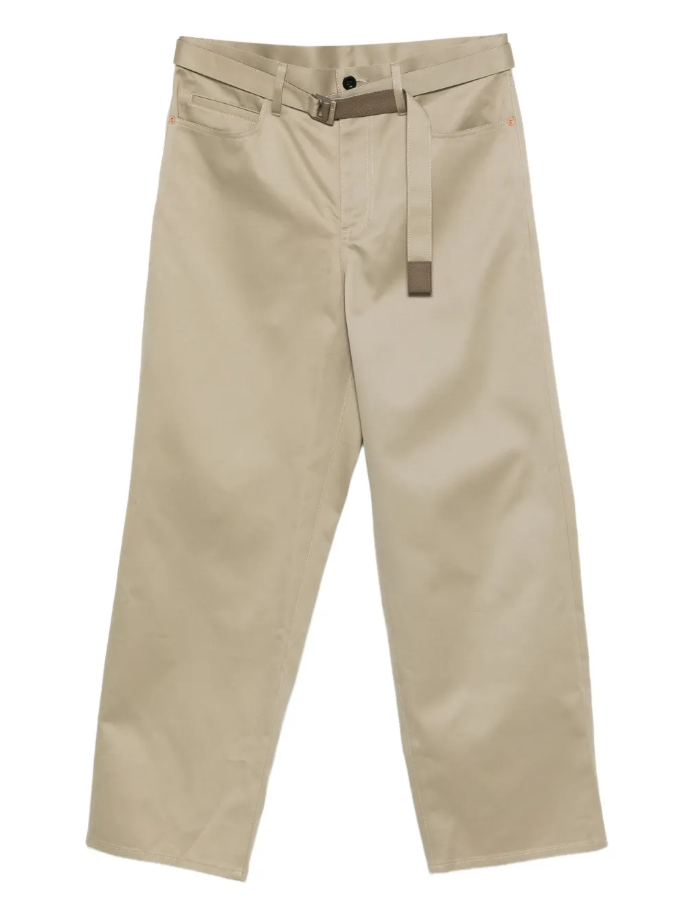 sacai belted trousers | Neutrals | Image 1