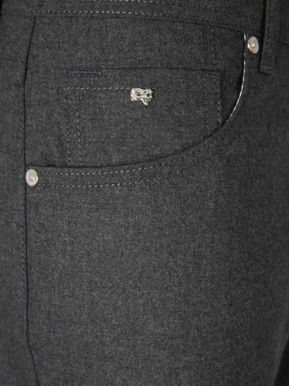 Marco Pescarolo Logo-plaque Jeans In Gray