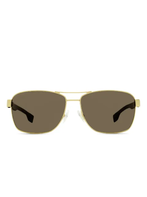BOSS metal-frame rectangle sunglasses