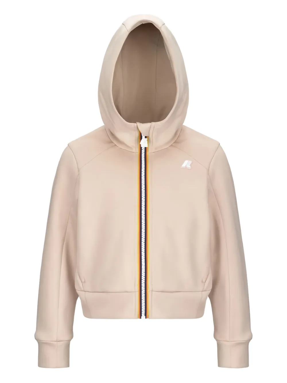 K-way Hooded Zip-up Jacket In Neutral