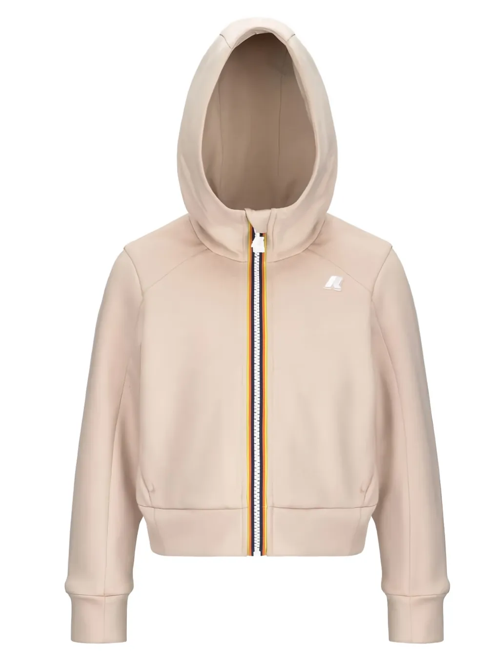 K-way Hooded Zip-up Jacket In Neutral