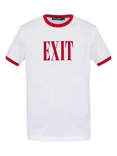 Dolce & Gabbana playera de algodón con logo estampado