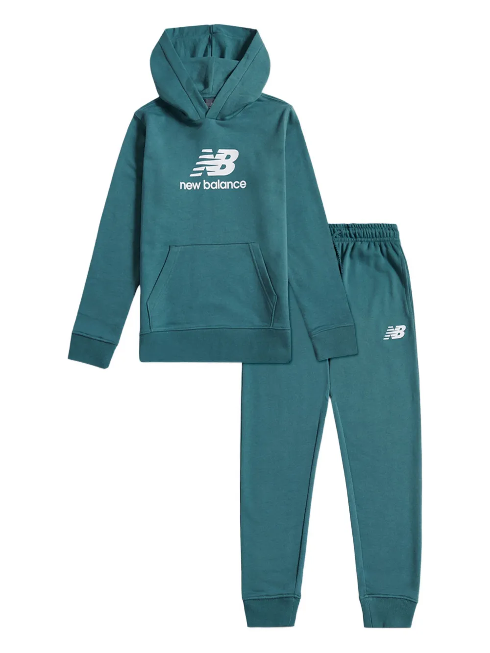 New Balance Logo-print Tracksuit In Green