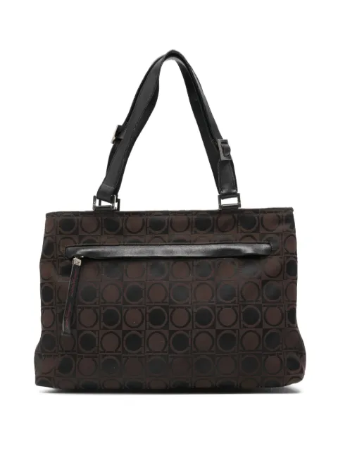 Ferragamo Pre-Owned 2000s circle-pattern tote bag