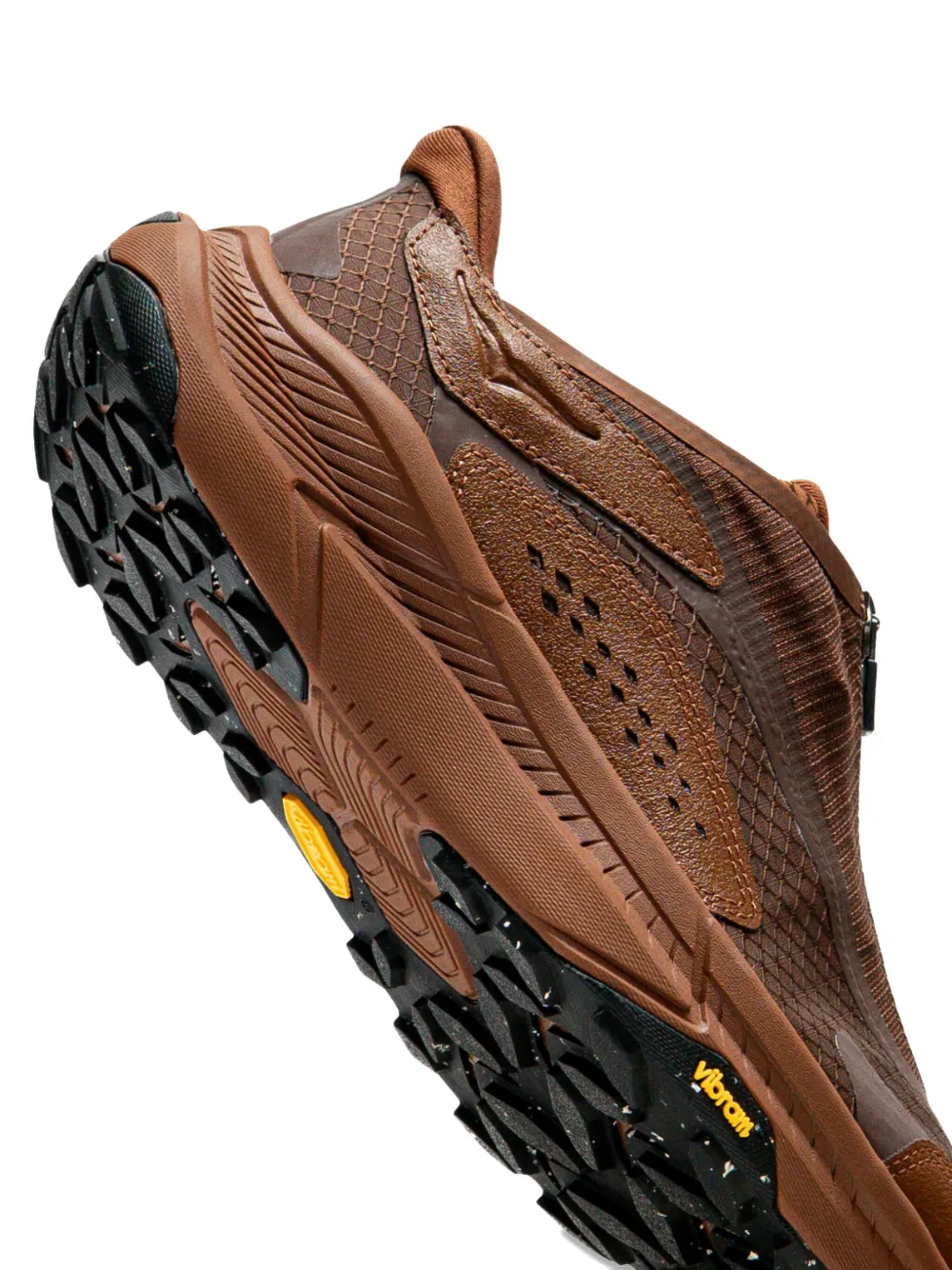 Hoka Project Transport Zip-detail Sneakers In Brown