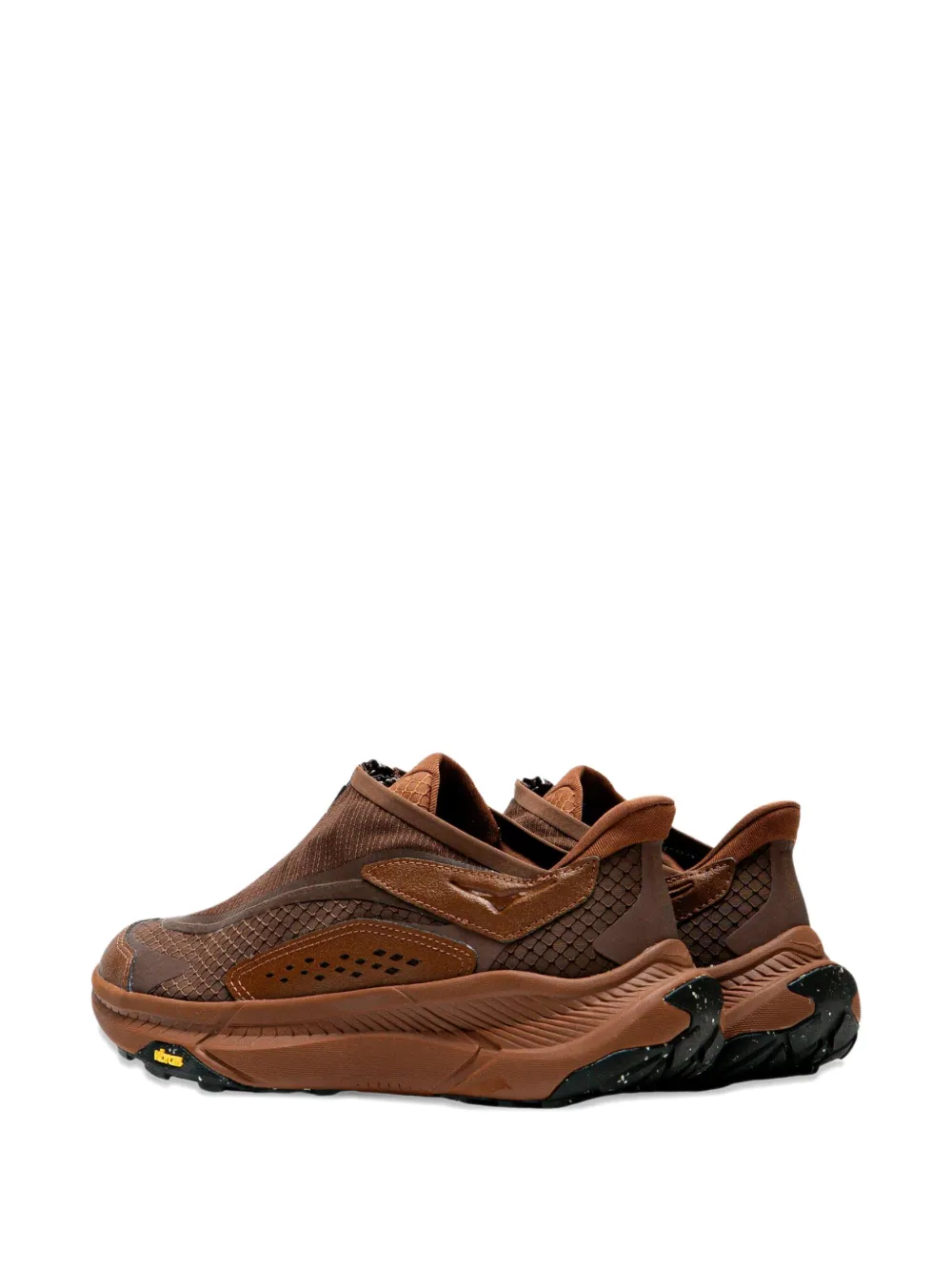 Hoka Project Transport Zip-detail Sneakers In Brown
