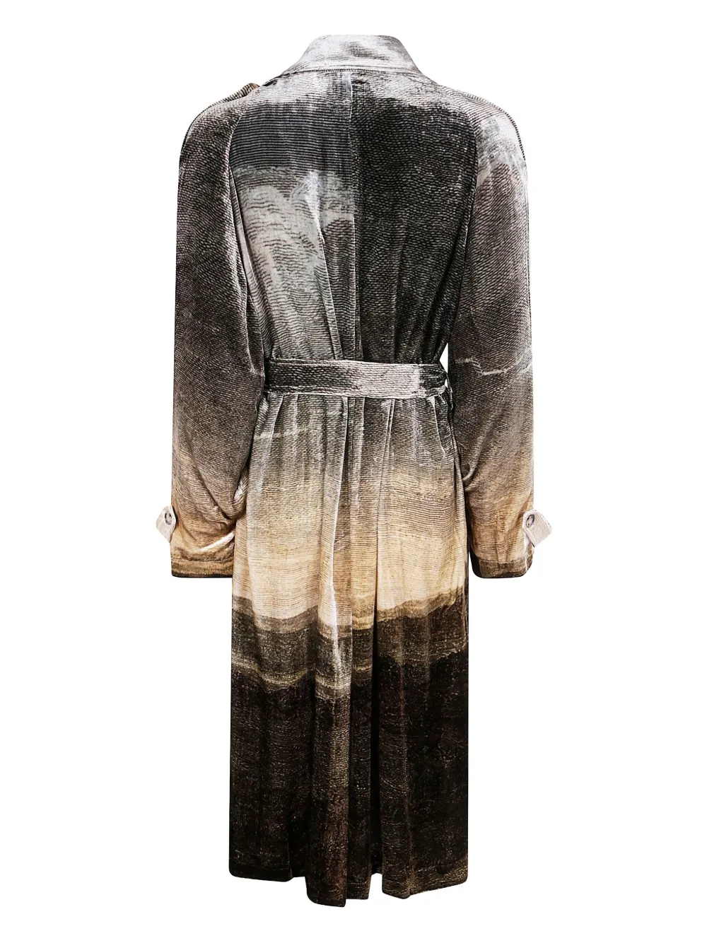 Pierre-Louis Mascia Kanpur belted velvet coat | Single Breasted Coats | Image 2