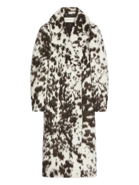 DRIES VAN NOTEN Mantel mit Rindsleder-Print