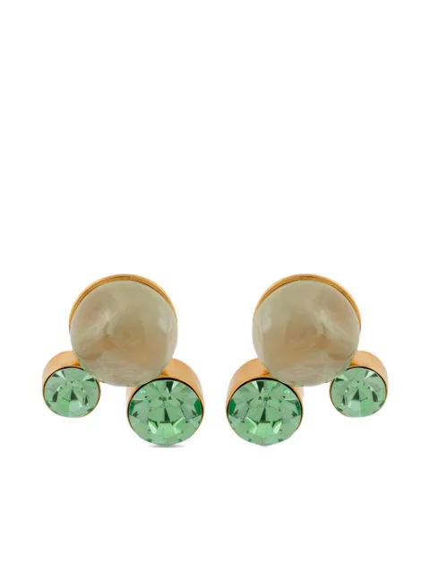 DRIES VAN NOTEN stone pin earrings