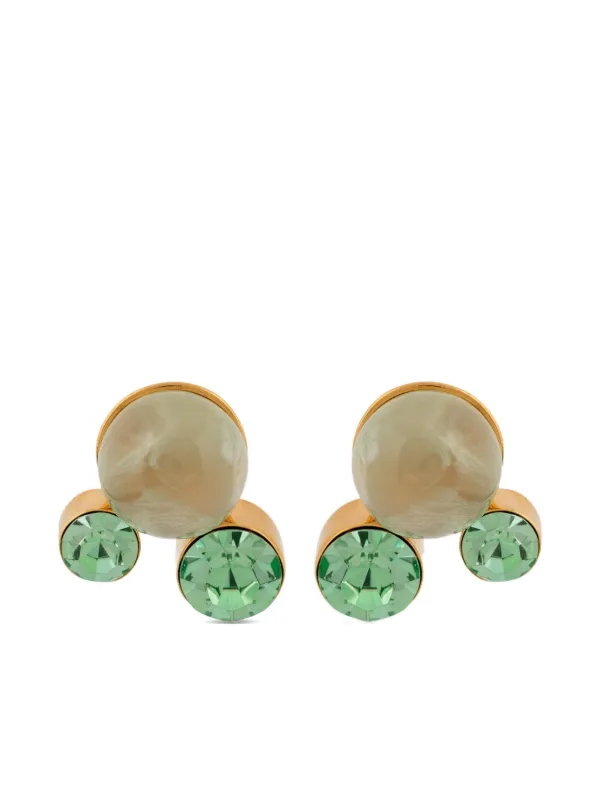 DRIES VAN NOTEN ストーン ピアス | ゴールドトーン | FARFETCH JP