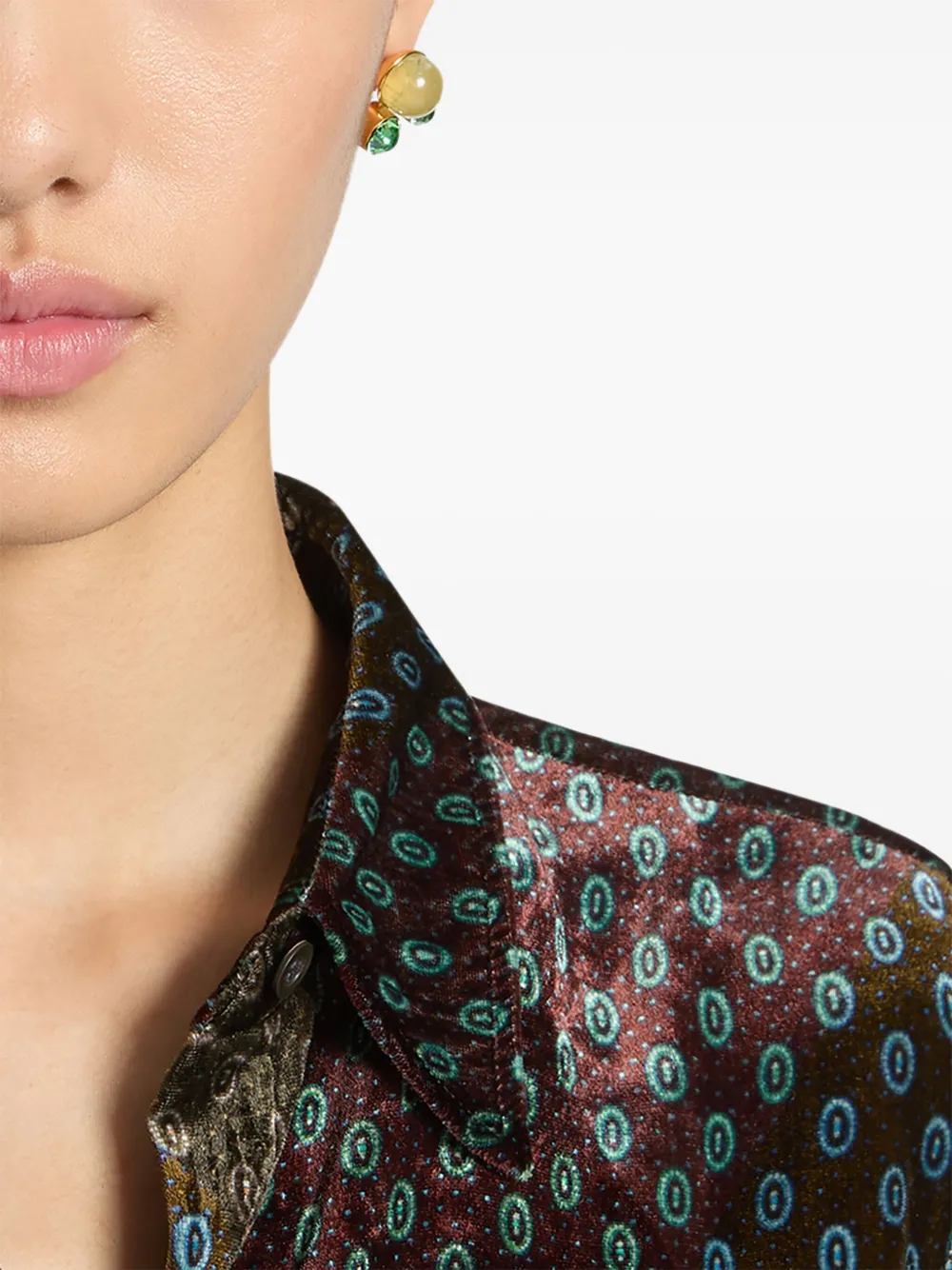 DRIES VAN NOTEN stone pin earrings | Image 2