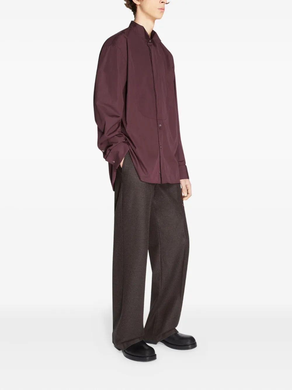 DRIES VAN NOTEN Katoenen overhemd Rood