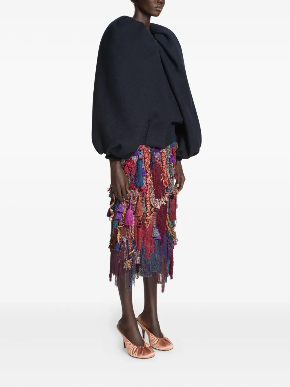 DRIES VAN NOTEN Jack met ballonmouwen Blauw