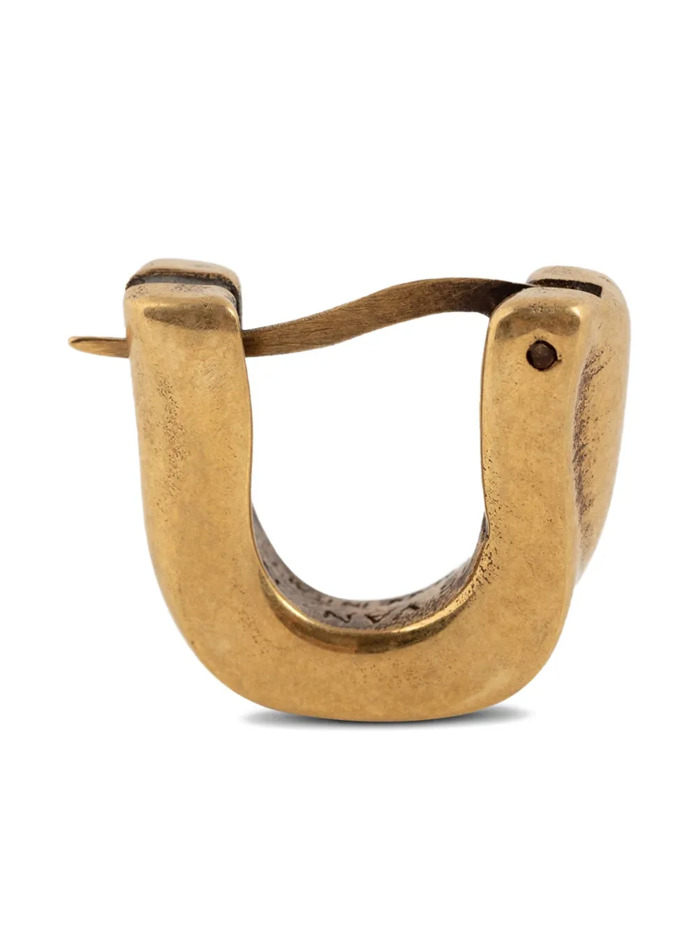 Dries Van Noten Matte Hoop Earring In Gold