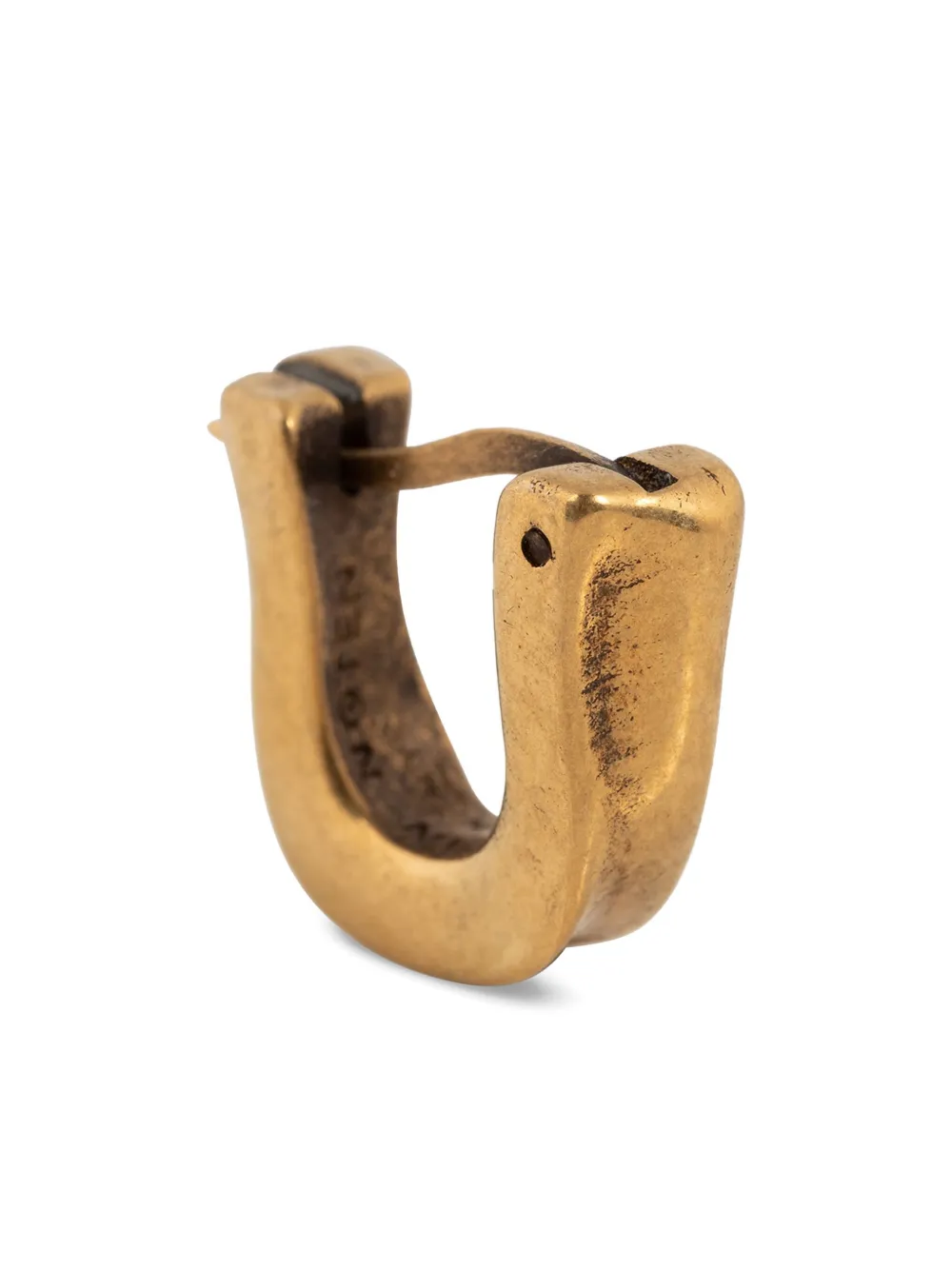 Dries Van Noten Matte Hoop Earring In Gold