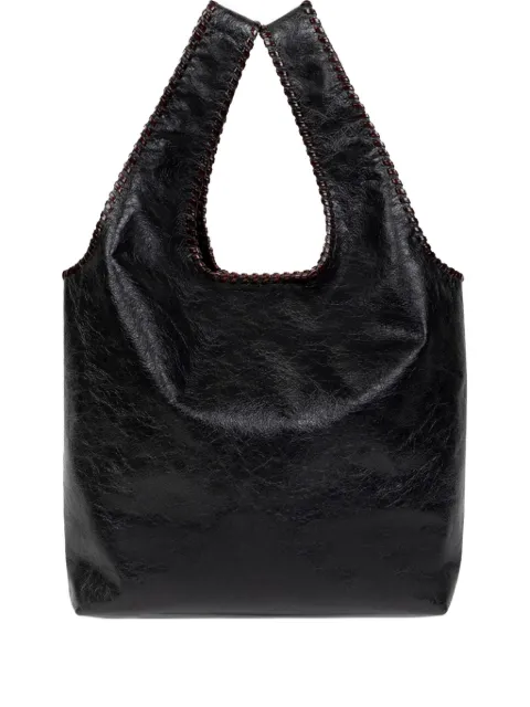 DRIES VAN NOTEN braided-edge leather tote bag