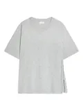 DRIES VAN NOTEN button-embellishment cotton T-shirt - Grey