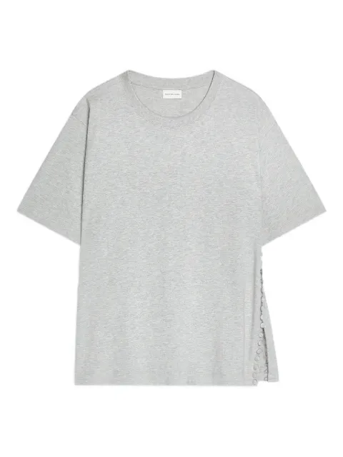 DRIES VAN NOTEN button-embellishment cotton T-shirt