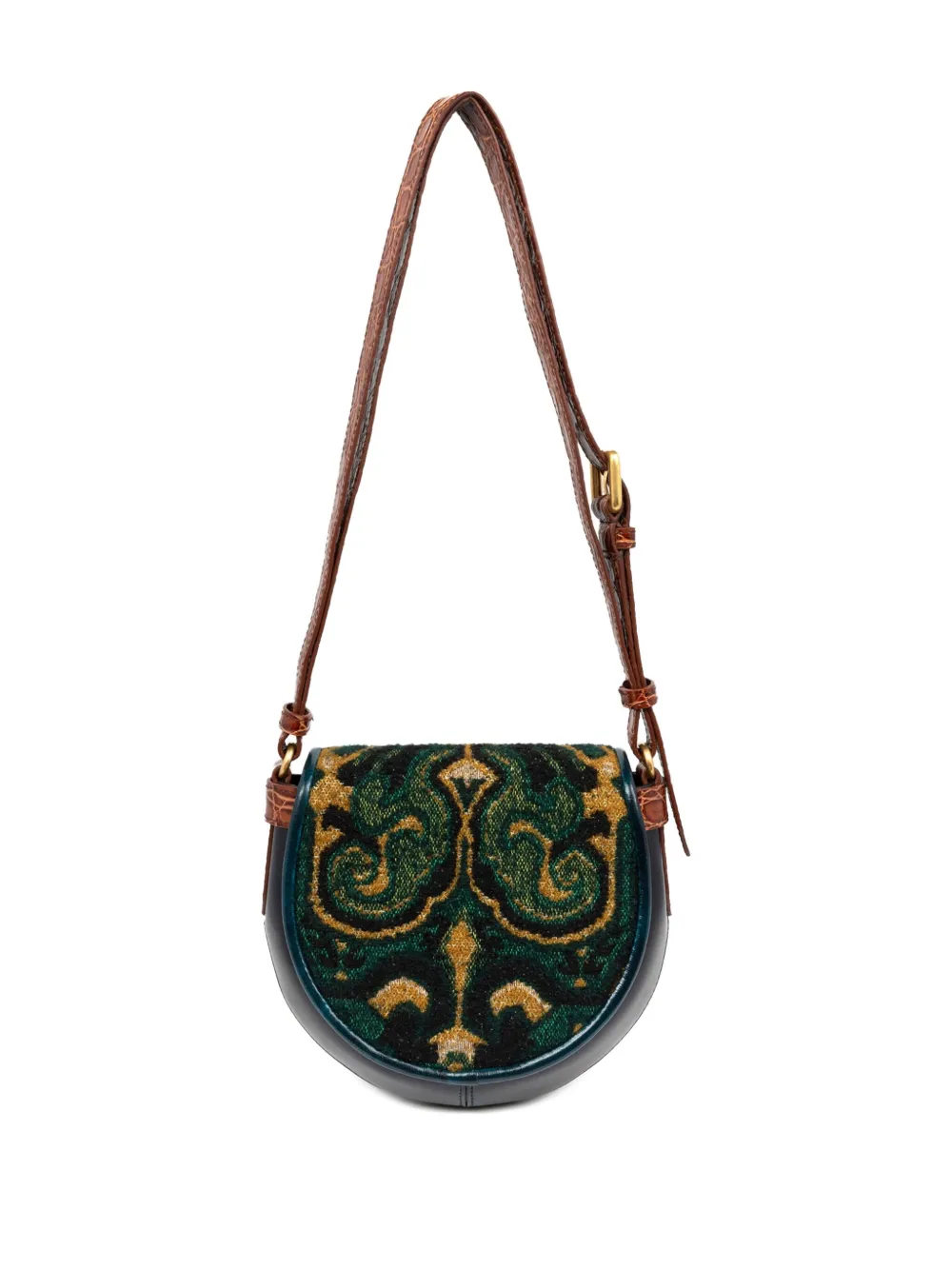DRIES VAN NOTEN abstract-pattern half-moon crossbody bag | Image 2