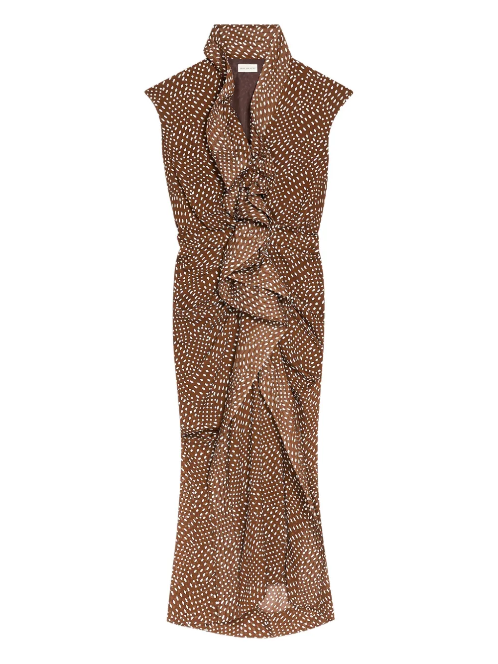 DRIES VAN NOTEN vestido midi Davylo | marrón | Image 1