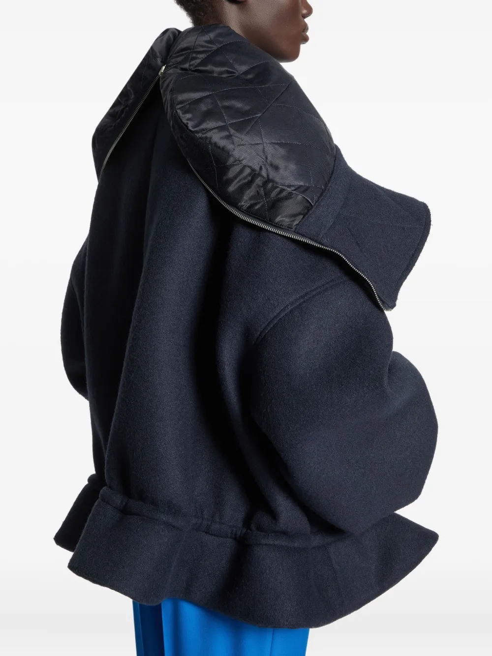 DRIES VAN NOTEN Korte parka Blauw