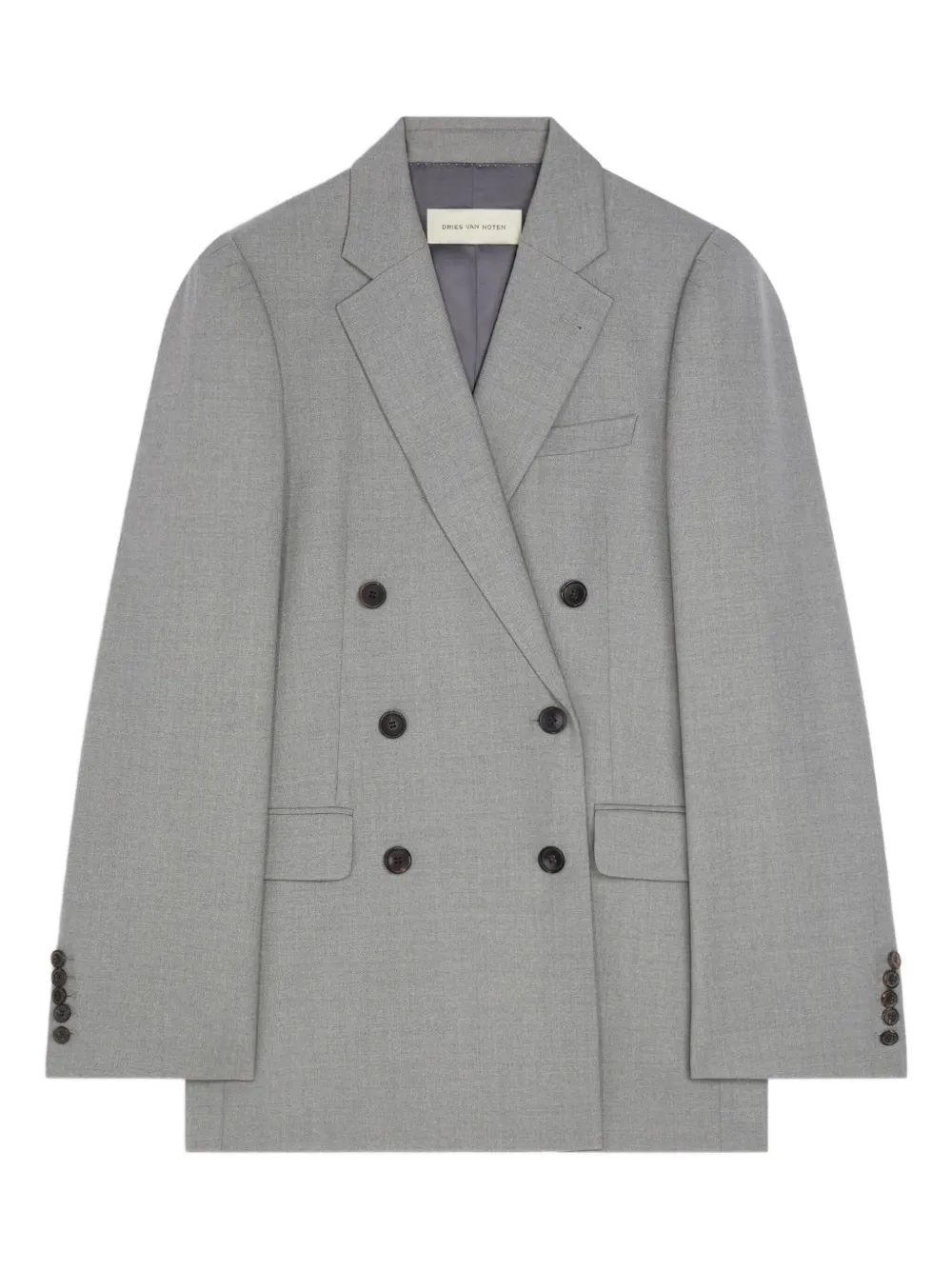 DRIES VAN NOTEN double-breasted blazer | Grey | Image 1