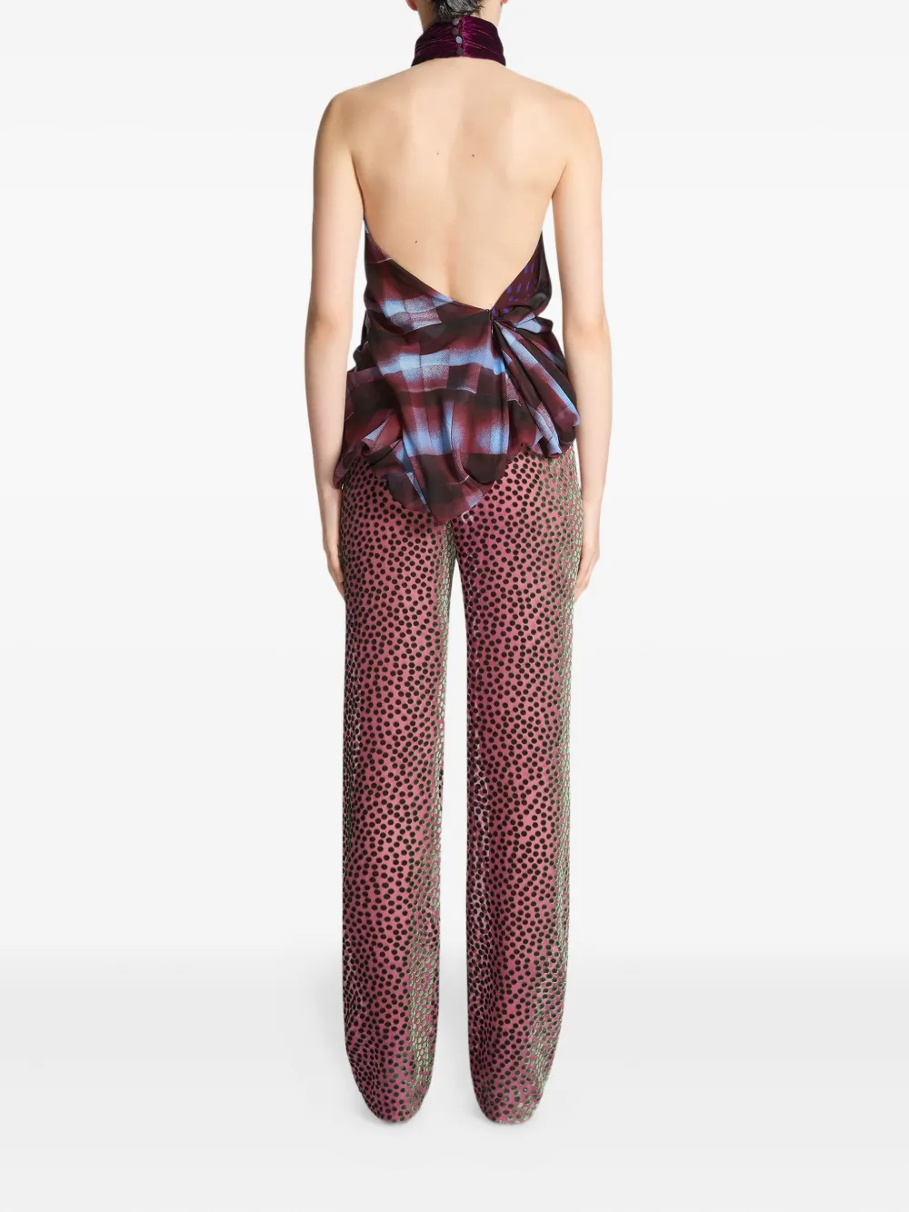 DRIES VAN NOTEN Haltertop Rood