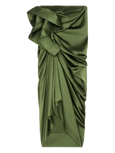 DRIES VAN NOTEN draped midi skirt