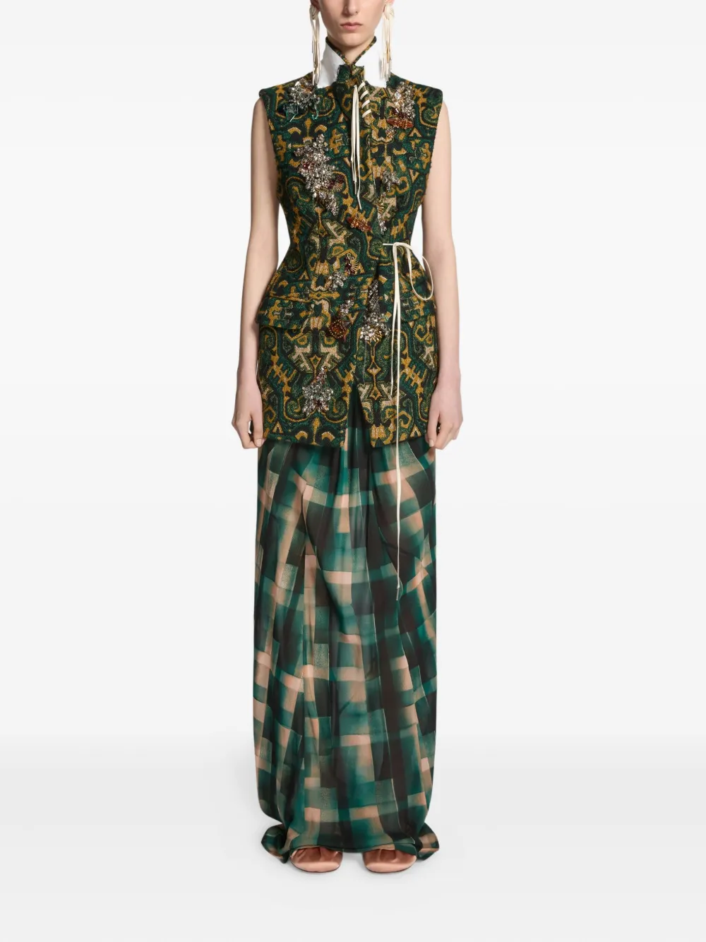 DRIES VAN NOTEN embellished sleeveless blazer | Blazers | Image 2